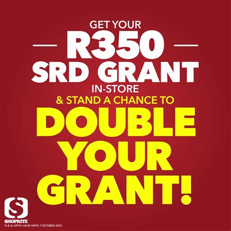 Shoprite SA On Twitter Stand A Chance To DOUBLE Your SRD Grant This