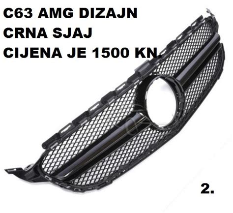 Maske Za Mercedes Benz C Klasa W C Amg Diamond Gt Top Izgled