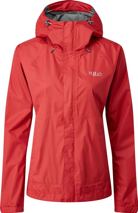 Rab Womens Downpour Jacket Geranium