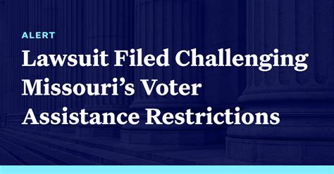 Lawsuit Filed Challenging Missouris Voter Assistance Restrictions