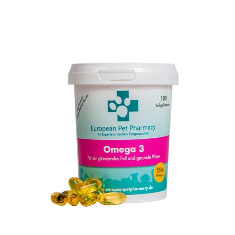 Хранителна добавка за кучета и котки, European Pet Pharmacy, Omega 3 ...