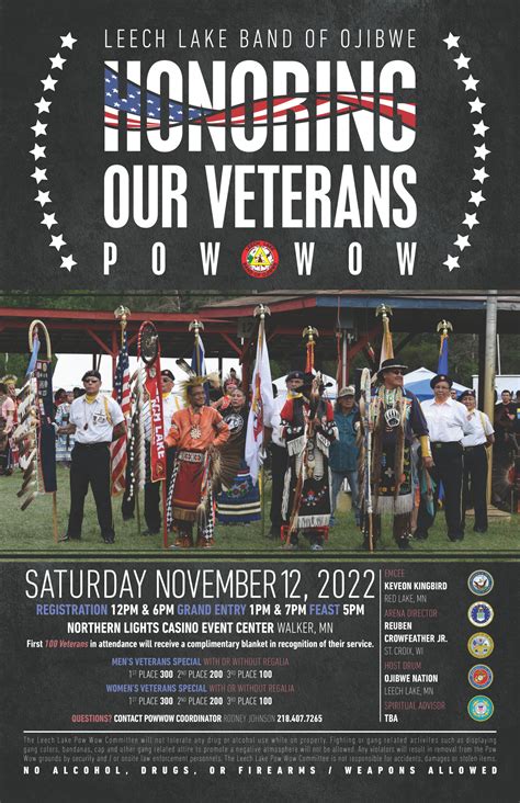 Honoring Our Veterans Powwow Leech Lake News