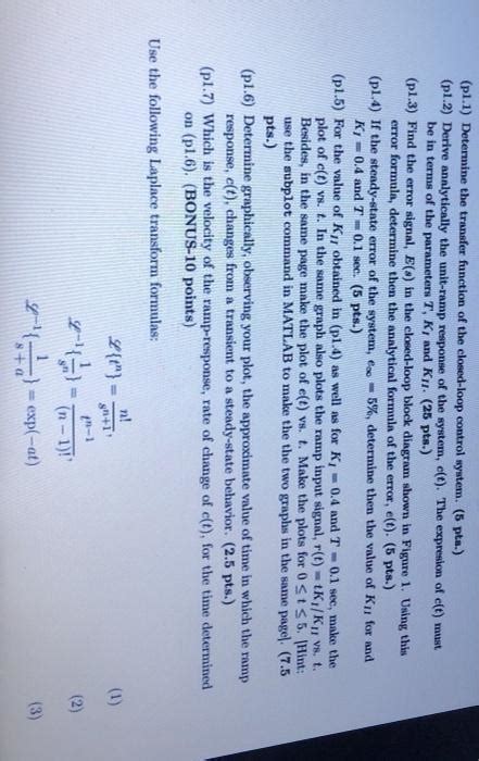 Solved Problem 1: Consider the system shown in Figure 1. RO) | Chegg.com