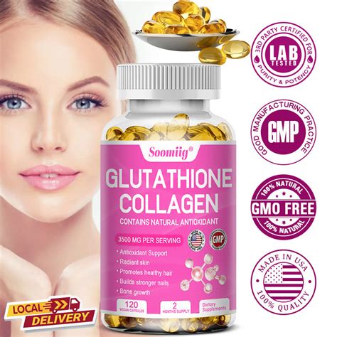 Soomiig Glutathione Collagen Supplement Anti Aging Whitening