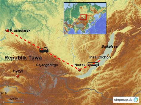 Stepmap Baikalsee Landkarte F R Russland