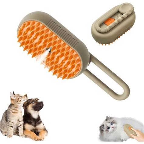 Steamy Brosse pour chat Brosse Chien Chat à Vapeur 3 En 1 Peigne De