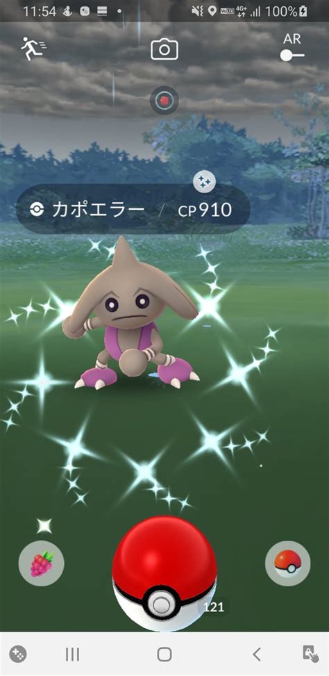 Satoshinotomo On Twitter ポケモンgo 色違い やりましたー😊カポエラー色違い初ゲット😊