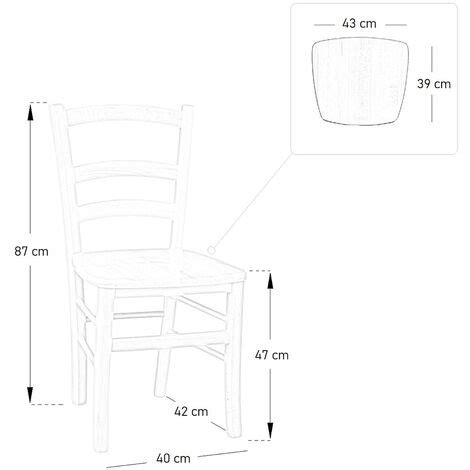 Silla Campestre Veneciana De Madera Natural Con Asiento Macizo