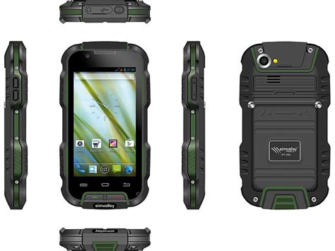 simvalley Mobile Outdoor-Smartphone SPT-900 V2, 4", Android 4.4, IP68