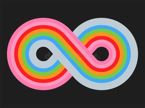 Logotipo Del Arco Iris Del Infinito Ilustración Del Vector