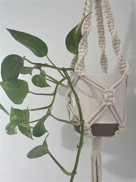 Macrame Hanging Planter Macrame Plant Hanging Indoor Plant - Etsy