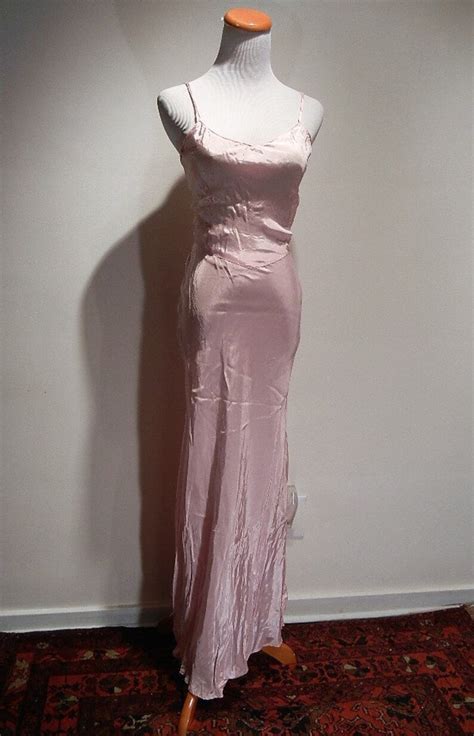 Vintage Pink Rayon Satin Slip Tea Or Full Length C 1930 Etsy