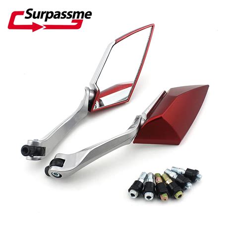 8 мм, 10 мм, пара универсальных зеркал заднего вида для мотоцикла ...