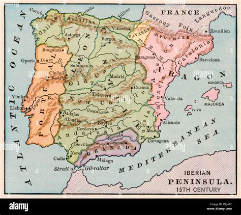 Mapa Mundial Da Peninsula Iberica