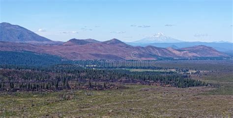 Hat Creek Rim Scenic Viewpoint Stock Photo Image Of Lassen