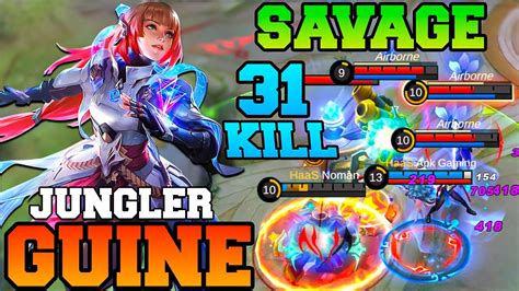 Savage Kills Guinevere New Jungle Meta Mlbb Guinevere Gameplay