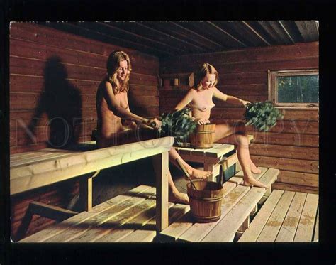 Finland Spirit Of Finnish Sauna Nude Girls Postcard Topics Risque Women Other