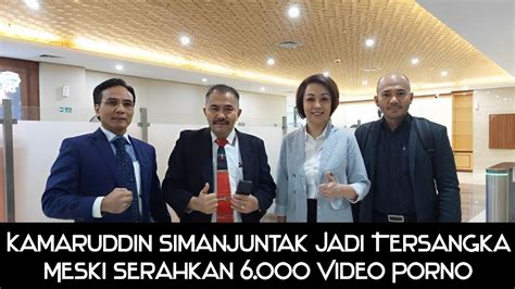 Kamaruddin Simanjuntak Jadi Tersangka Meski Serahkan Video Porno