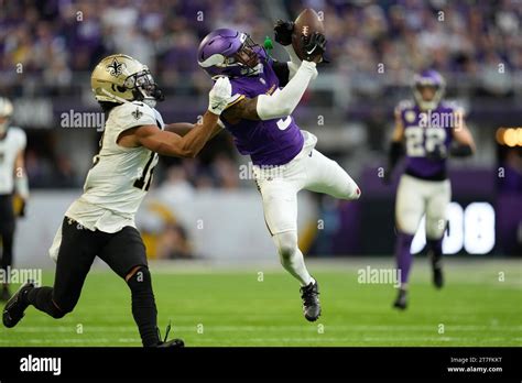 Minnesota Vikings Cornerback Mekhi Blackmon 5 Intercepts A Pass