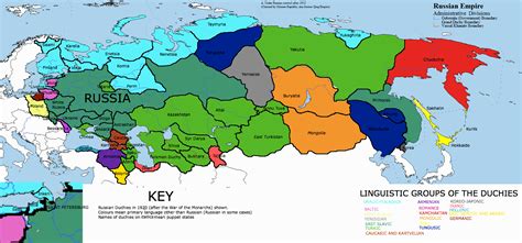 Image - RussianProvinces1905Rwithlanguages.png | Alternative History ...