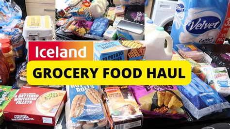 Iceland Grocery Food Haul Iceland Home Delivery Grocery For My Large