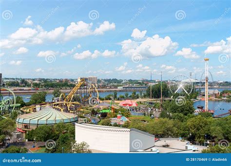 La Ronde Amusement Park Montreal Editorial Stock Image Image Of