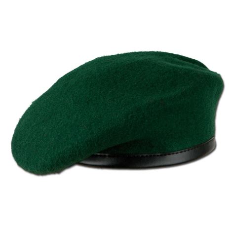 Wool Mix Green Beret With Pu Binding China Beret And Cap Price