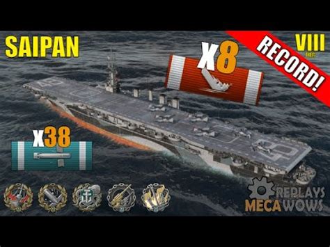 Saipan Kills K Damage World Of Warships Gameplay Youtube