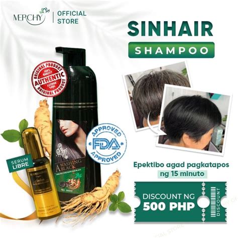 Sin Hair Shampoo Original Japan Blackening Hair Dye Shampoo Organic