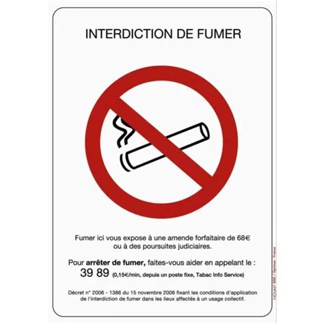 Panneau Interdiction De Fumer Et Ou Vapoter