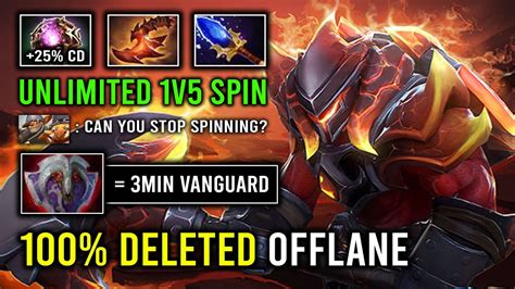 How To 100 Delete Offlane 3Min Vanguard 5500 HP 962 Gold Per Min Axe