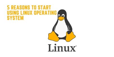 Reasons To Start Using Linux Operating System