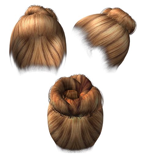 Hair Bun Png Transparent