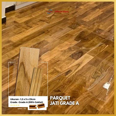 Parquet Jati Grade B Ukuran Cm Rajawali Parquet