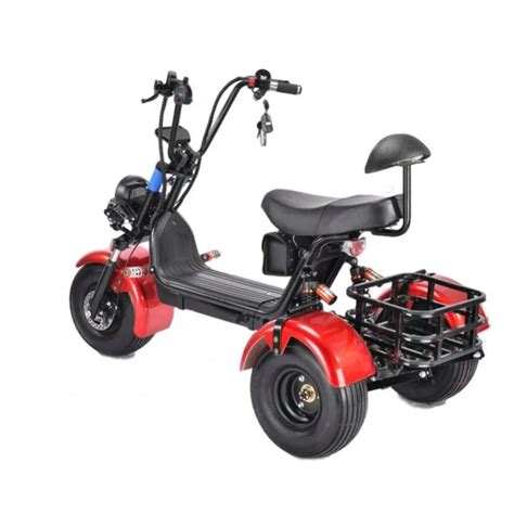 Tr S Rodas Grande Pneu Adulto Triciclo Citycoco Roda Scooter El Trico