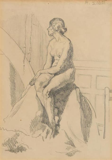 Lot Seated Female Nude By Mainie Jellett Morgan O Driscoll