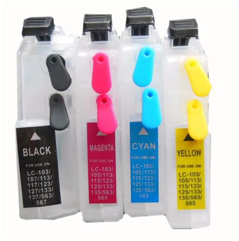 Einkshop Lc223 Lc225 Refillable Ink Cartridge For Brother J562dw J480dw