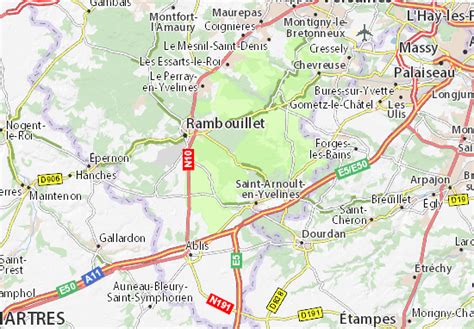 MICHELIN Clairefontaine-en-Yvelines map - ViaMichelin