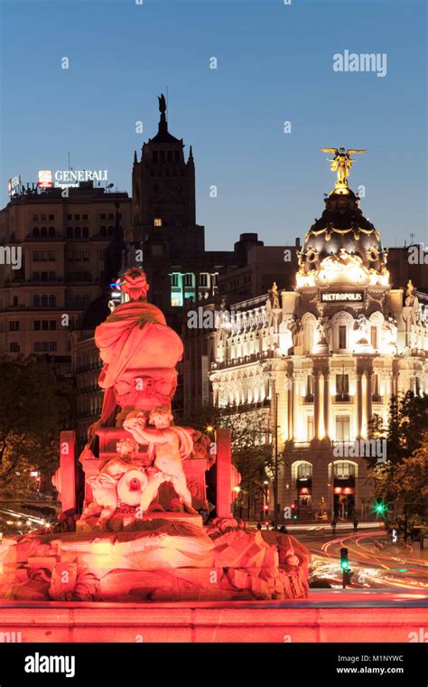 Cibeles Fountain Fuente De La Cibeles Plaza De La Cibeles Edificio