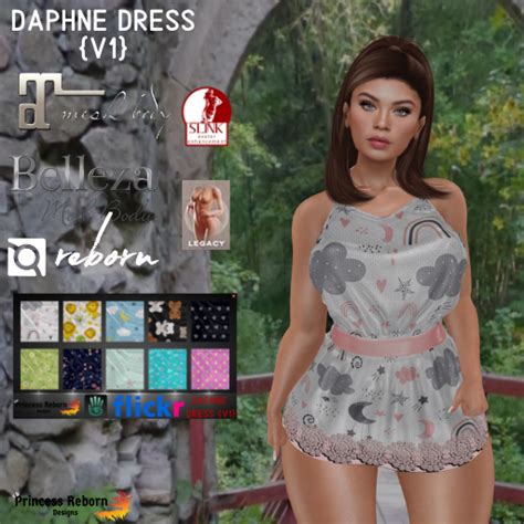 Second Life Marketplace Daphne Dress V1 Boxed