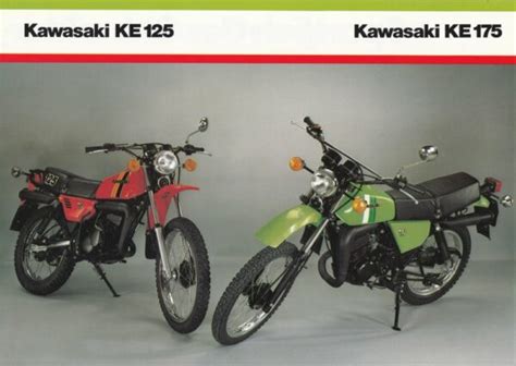 Prospekt KAWASAKI KE 125 175 Prospekt Brochure 4 Seiten