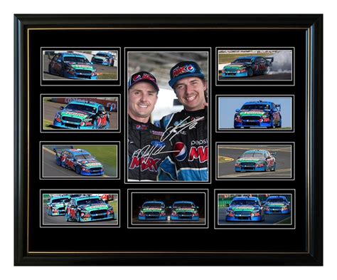 Mark Winterbottom And Chaz Mostert Ford Signed Limited Edition Framed