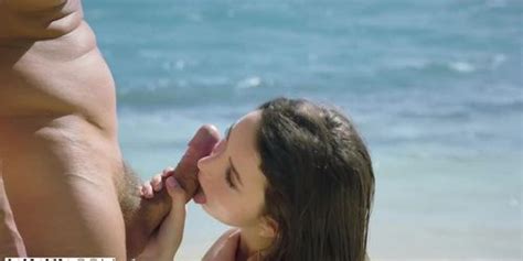 VIXEN Model Has Incredible Passionate Sex On The Beach Ellie Leen Tnaflix