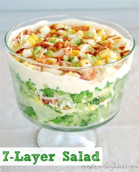 Seven layer salad recipe