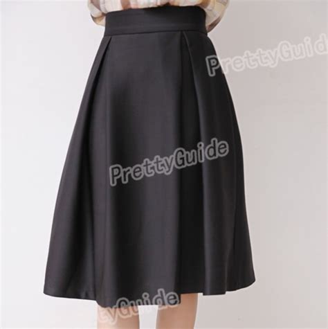 Women Retro High Waist Full A Line Pleated Swing Dress Midi Skirt Ebay