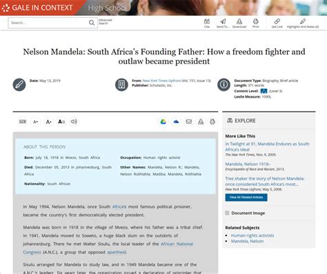 Recognize Nelson Mandela International Day | Gale Blog: Library ...