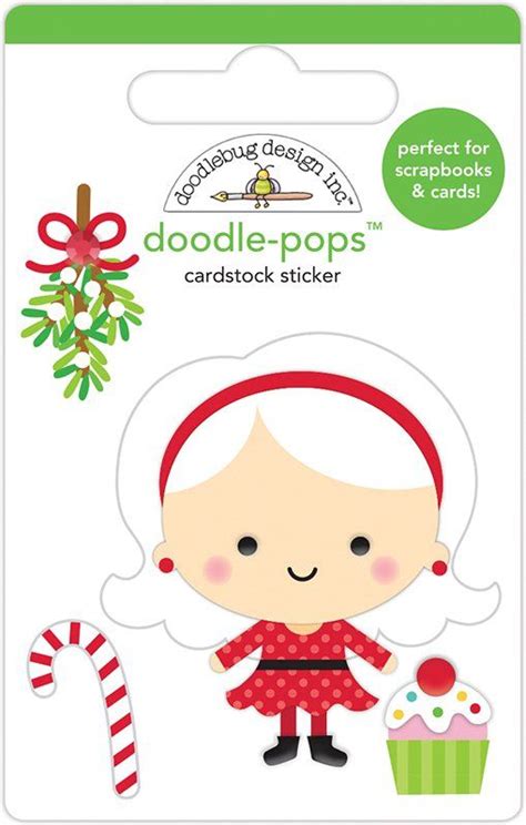 Doodlebug Design Christmas Magic Mrs Claus Doodle Pops Dimensional