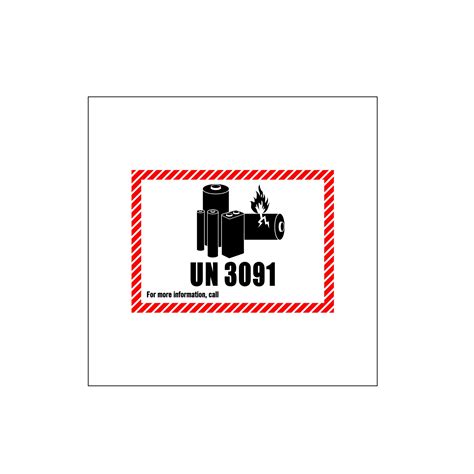 Un3091 Lithium Battery Handling Label Small Gobo Trade Ltd