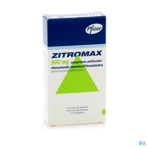 ZITROMAX 500 MG FILMOMH TABL 3 X 500 MG Apotheek Thiels