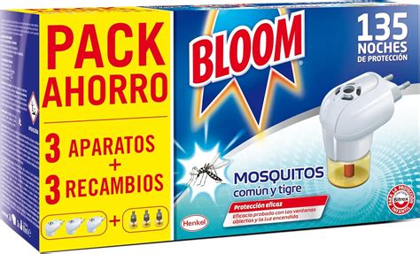 Bloom Insecticida Doble Eficacia Electrico Líquido para mosquitos común